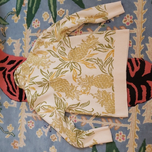 Anthro Maeve Pineapple Shawl Cardigan - Picture 11 of 11